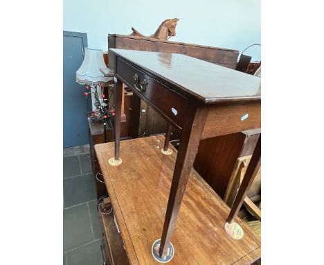 A George III mahogany side table. 