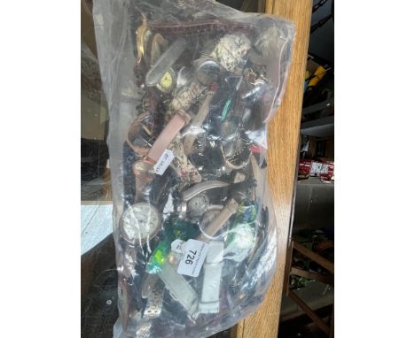 A bag mixed ladies and gents watches, Fossil, Timex, Citron, Lorus, etc. 