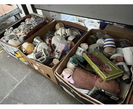 3 boxes of mixed ceramics, glass etc. including Royal Worcester, Caithness etc. 