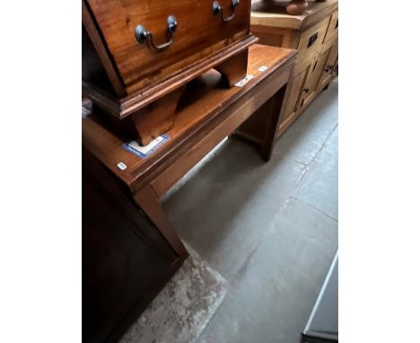 A military fold top teak card table. 