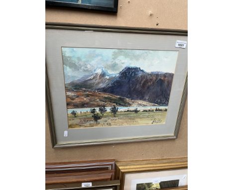 Two original works by John Holmes and Two mirrors, and a Jack Vettriano print. 