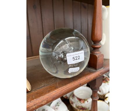 A large Barbini, Murano controlled bubble paperweight - signed and with original label, approx 13cm highCondition:- General w