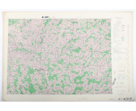 Maps. AMS M641 Czechoslovakia WW2 Period. Includes Tabor, Jihlawa, Plzen &amp; Furth etc. 52 sheets in all, 