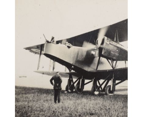 WW1 Royal Naval Air Service (R.N.A.S) Photograph Album, some excellent images of Fighters, Bombers (Hadley Page) Airships. So
