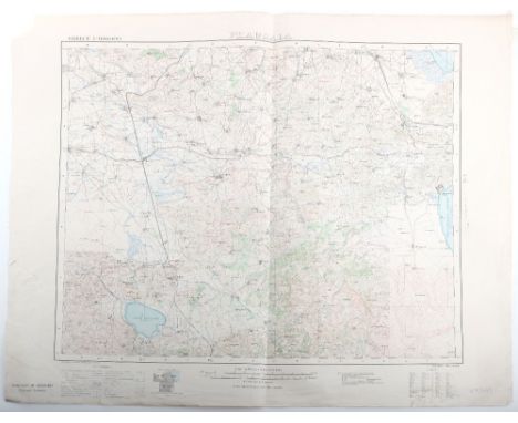 Maps Greece, WW2 Period 1:100K Includes Pharsala, Castello, Kefaliania &amp; Iraklion see images 6 sheets, 