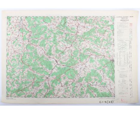 Maps GSGS 4416 Central Europe 1:100 K 1943-4, 8 Sheets, 