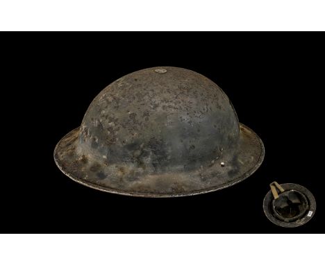 2nd World War Helmet. F.A.P To Front. In Original Condition. Please See Image. 