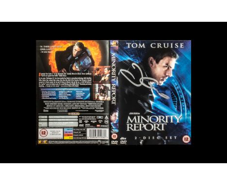 Tom Cruise Signed Minority Report DVD CoverA first edition DVD Cover for the movie‘Minority Report’. It was signed at a 2006 