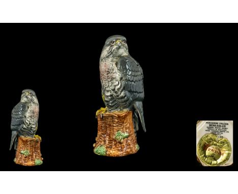 Beswick 'Peregrine Falcon' Beneagles Whisky Flask, Blended Scotch Whisky for Peter Thompson, Perth; 7.5 inches high