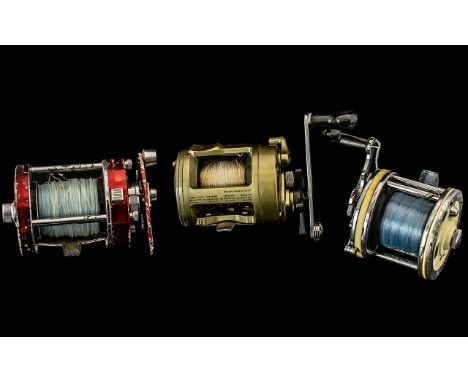Three Vintage Fishing Reels, Aurora Classic, Mitchell, Made In France, Albi, Ambassador ( 3 ) . 