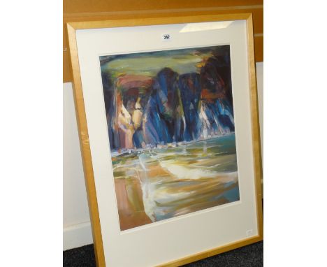 ANDREA KELLAND limited edition (44/50) colour print - entitled 'Aberbach Dinas', signed, 57 x 46cms  Condition reports provid