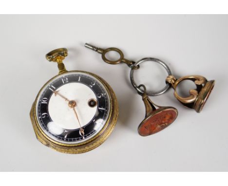 A George III single-fusee pair-cased pocket-watch, the mechanism inscribed Ste(phen) Thorogood, London and numbered 2044, the