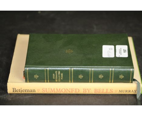 Betjeman [John], Summoned by Bells, First Edition 1960, published by Murray with dustwrapper and one other Betjeman volume