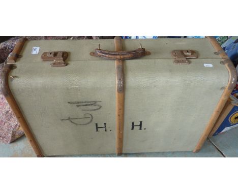 Wooden bound trunk