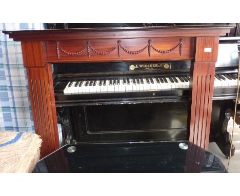 Dark wood fire surround