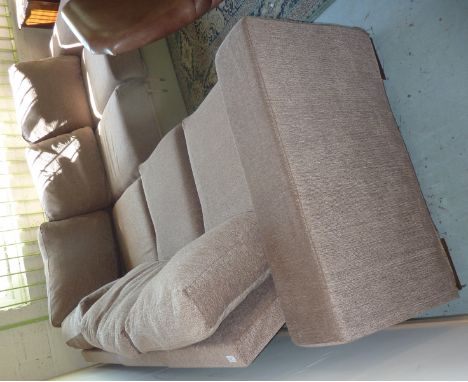 Modern upholstered corner sofa with incorporated bed settee