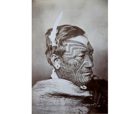 Elizabeth Pulman (1836-1900), 'Pekama Titari Ohaeawai', an albumen photograph, titled within the image and numbered 40, 28cm 