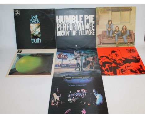 Collection of mainly Jeff Beck records to include Truth on blue Columbia, matrix SX 6293 3606-1 (crossed out and replaced wit