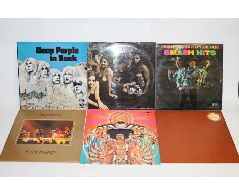 Collection of mainly late 60's and early 70's records to include Deep Purple In Rock on Harvest, Deep Purple Made in Japan, J