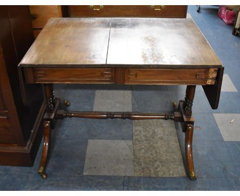 A 19th Century Drop Leaf Sofa Table for Restoration 