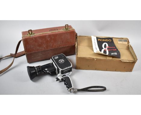 A Leather Cased Bolex Zoom Reflex Clockwork Cine Camera 