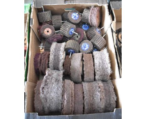 A Collection of Vintage Rotary Power Brushes, All Worn 