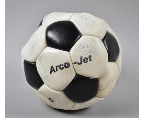 A Vintage Signed Football, Manchester United to Include George Best, Dennis Law etc 