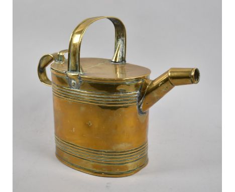 A Vintage Brass Army and Navy Style Water Jug, 25cm high 