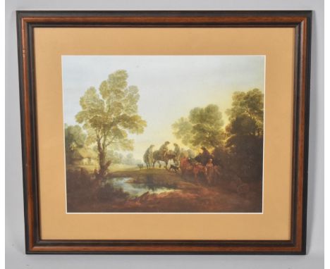 A Framed Print Depicting Gypsy Camp 