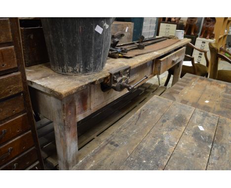 A large work bench.