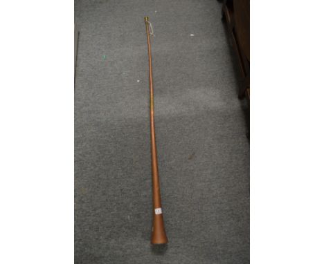 A copper hunting horn.