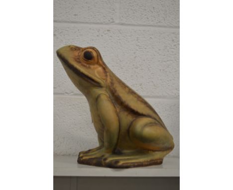 A large Goebel pottery frog.