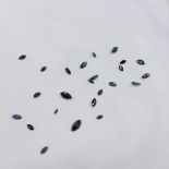 24 x Marquise-Cut Natural Sapphires 3.54ct