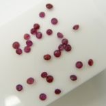 28 Natural Rubies, 1.71 Carats