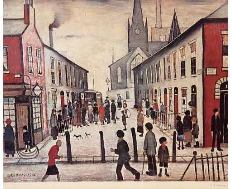 After Lawrence Stephen Lowry (1887-1976)
colour print
The Fever Van
signed in pen and with Fine Art Trade Guild blind stamp a