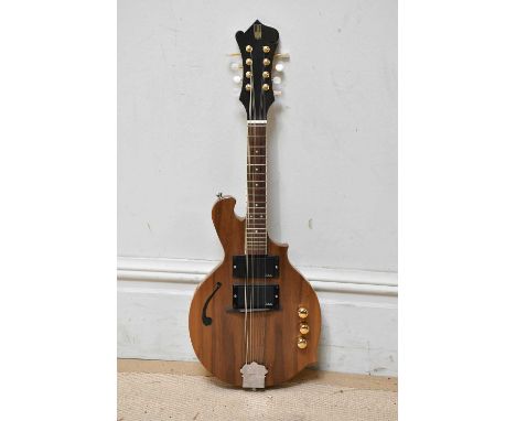 HULLAH; a solid body electro mandolin, cased.  Provenance: From the collection of Gerry RobinsonGerry Robinson was a founding