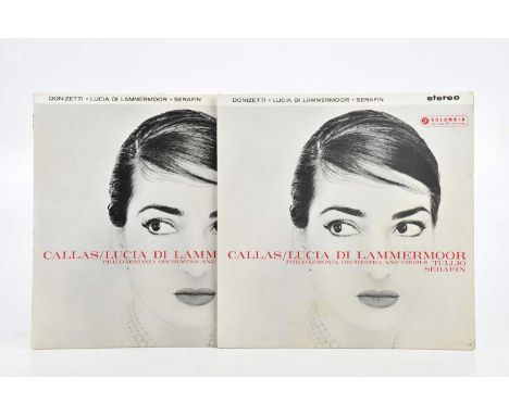 MARIA CALLAS; two LPs on Columbia Records, Lucia Di Lammermoor (SAX 2316 and SAX 2317) (2).Condition Report: The record shows