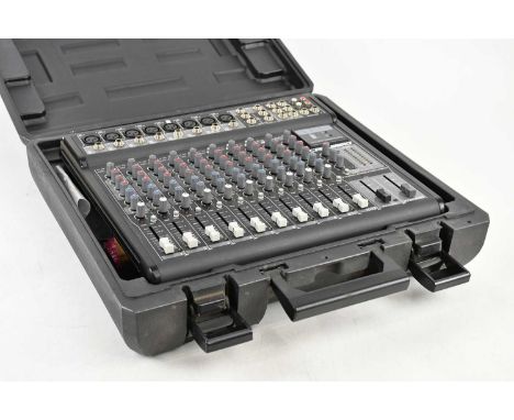 CARLSBRO; a megamix 12DSP twelve channel mixing desk, cased.  Provenance: From the collection of Gerry RobinsonGerry Robinson