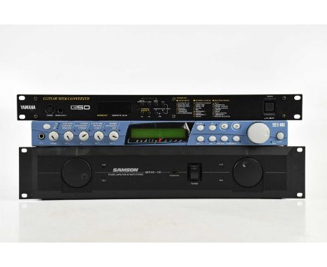 YAMAHA; a guitar MIDI converter G50, with an E-MU audits 2000 and a Samson Servo 170 studio amplifier 85 watt stereo (3)  Pro