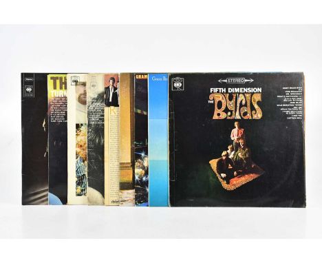 THE BYRDS: nine albums comprising 1964-1971 (CBS S 66 298), Turn! Turn! Turn! (CBS 31526), Greatest Hits (CBS 63107), Fifth D