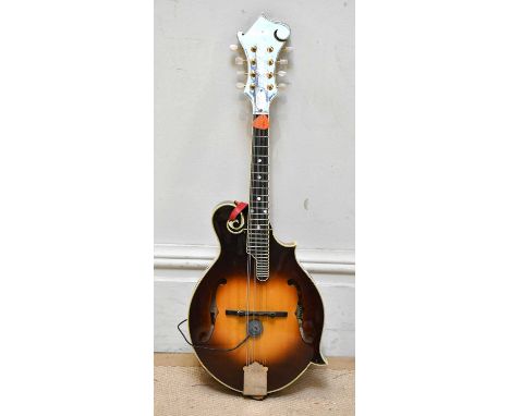 CAPEK; an F-style mandolin, paper label inscribed 209, cased.  Provenance: From the collection of Gerry RobinsonGerry Robinso