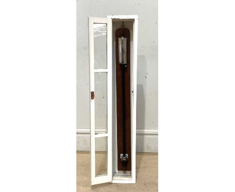 PASTORELLI &amp; RAPKIN; a Fortin barometer, no. 1093, 97cm, in white painted case.