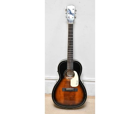 HARTWOOD; a Villanelle HW-VILLANELLE-PE-AVS parlour style electro acoustic guitar, serial number SI 220208403.  Provenance: F