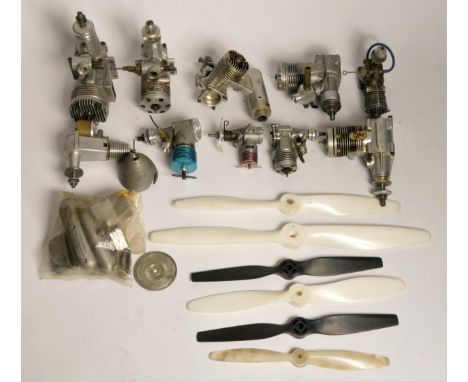 Ten Model aircraft / boat petrol and diesel engines, to including a Frog Aero Engines 5600, a Merco 35, along with others, to