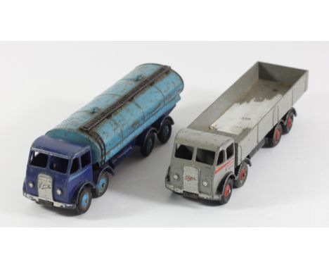 A Dinky Supertoys 'Foden' tanker, together with a similar 'Foden' flat bed (2) 