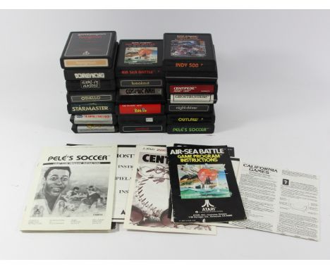 A collection of twenty Atari 2600 cartridge games, to include :Air Sea Battle (manual)Breakout / Breakthru (manual)California