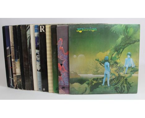 A collection of fifteen vinyl LPs, from Rick Wakeman and Yes, to include Yes - Close To The Edge (Atlantic), Yes - Drama (Atl