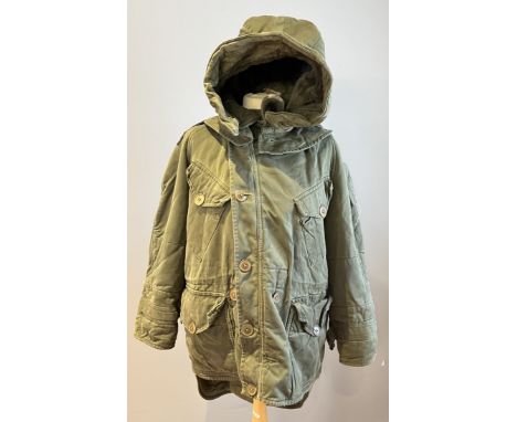 A British Army Parka, size large/2, 37" to 39", 5 foot 3 to 5 foot 6