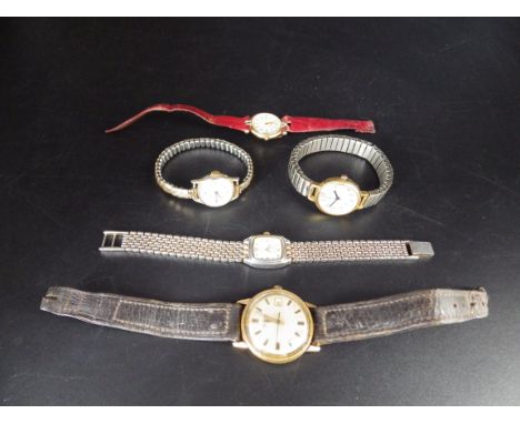 5 watches to include a vintage Sekonda a/f