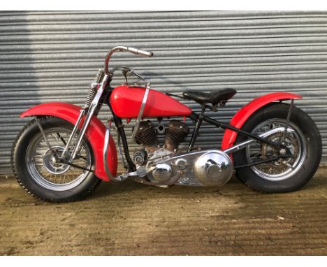 1935 Harley Davidson Model V ProjectReg. no. Not registeredFrame no. 35-7415Engine no. 0V 77CIn 1930 the Harley Davidson Mode